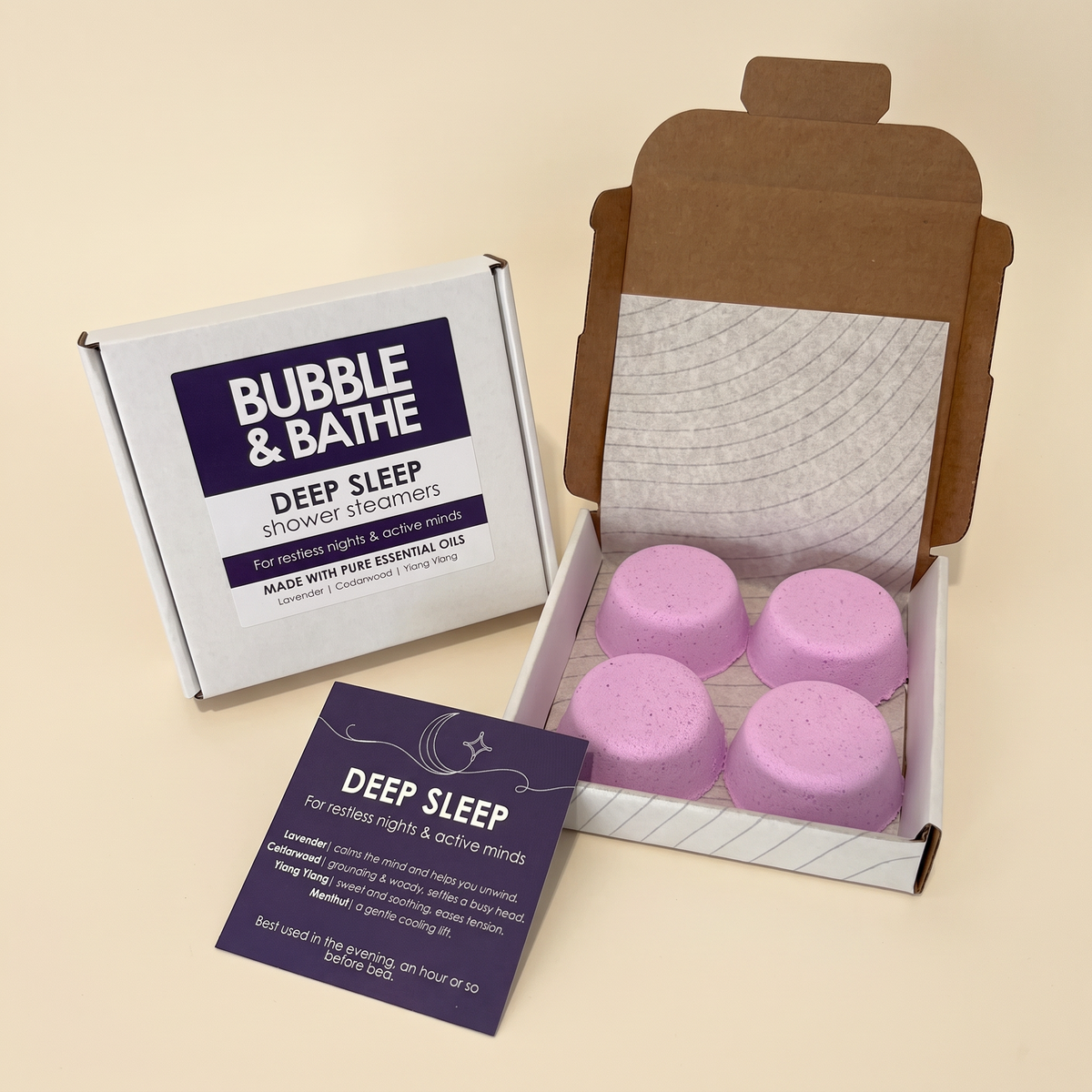 Deep Sleep Shower Steamers wholesale by Bubble and Bathe, photo 1