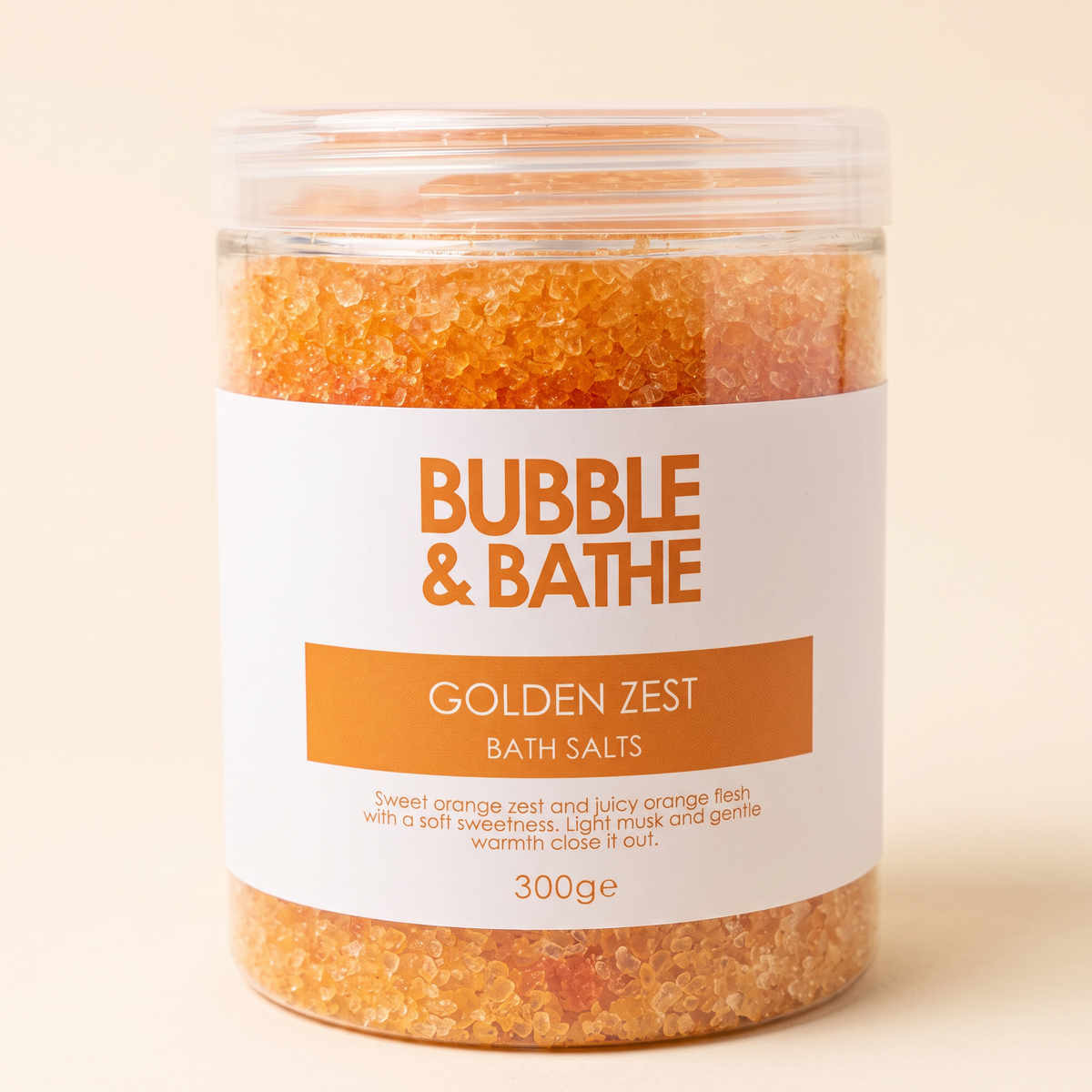 Golden Zest Bath Salts wholesale by Bubble and Bathe, photo 1