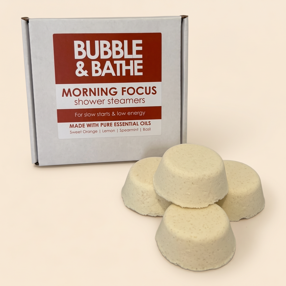 Morning Focus Shower Steamers wholesale by Bubble and Bathe, photo 2