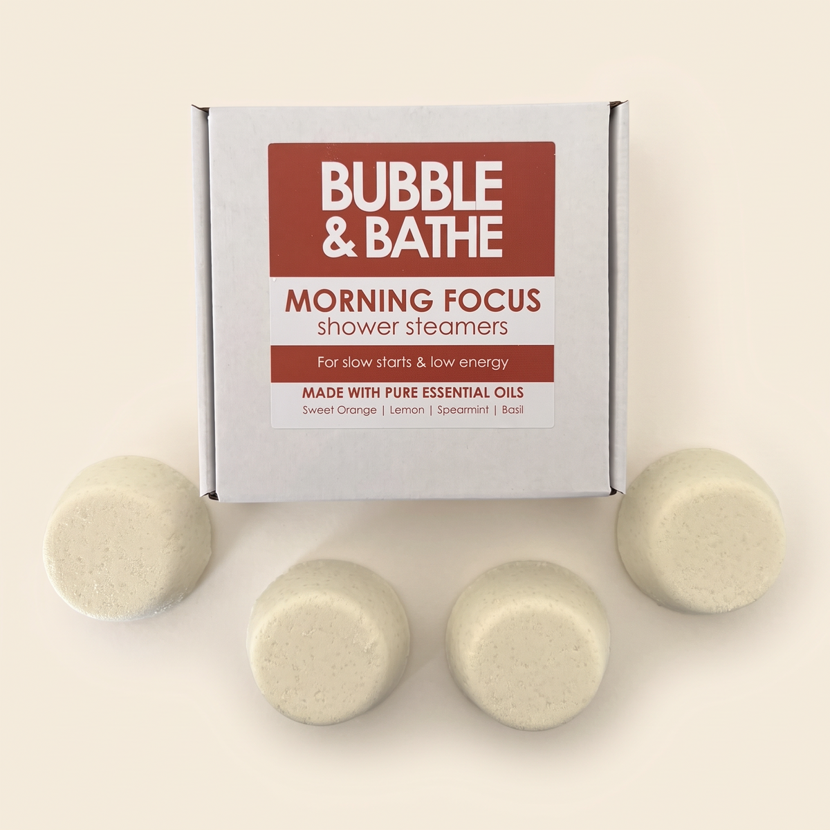 Morning Focus Shower Steamers wholesale by Bubble and Bathe, photo 3