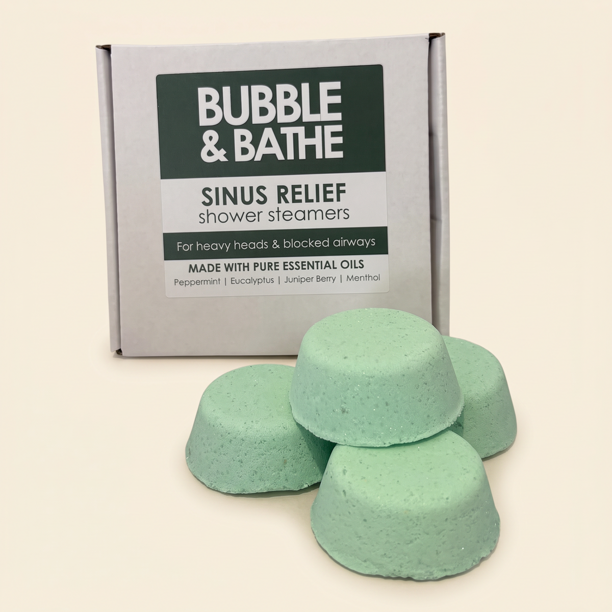 Sinus Relief Shower Steamers wholesale by Bubble and Bathe, photo 2