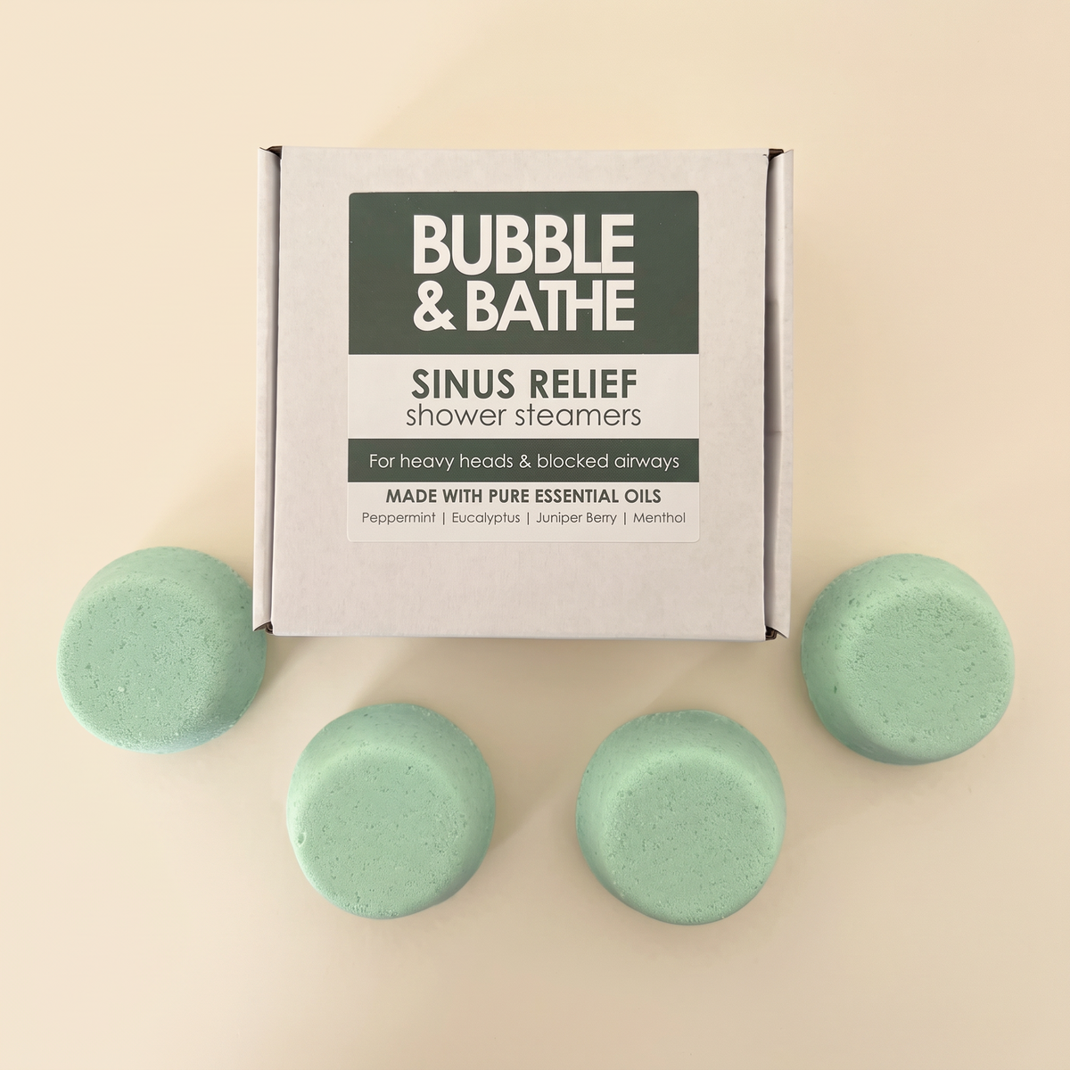 Sinus Relief Shower Steamers wholesale by Bubble and Bathe, photo 3