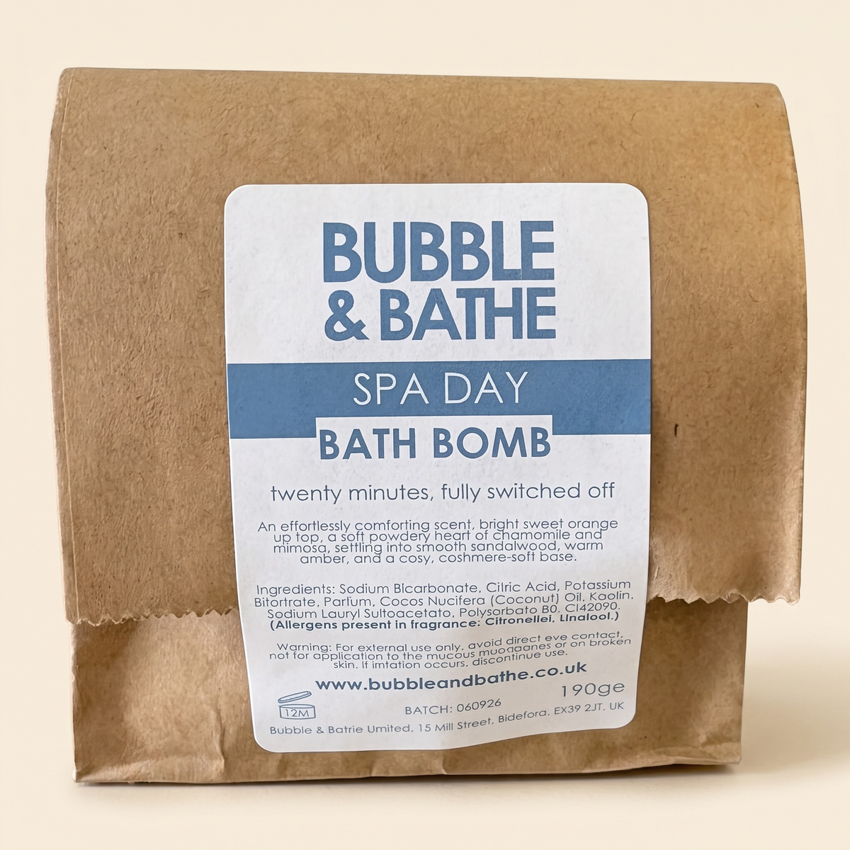Spa Day Bath Bomb wholesale by Bubble and Bathe, photo 4