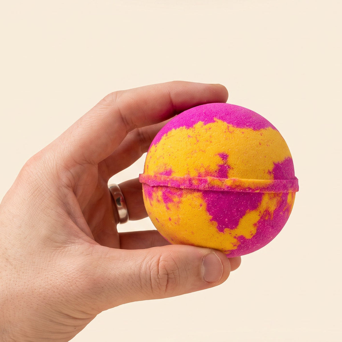 Yuzu & Raspberry Bath Bomb wholesale by Bubble and Bathe, photo 3